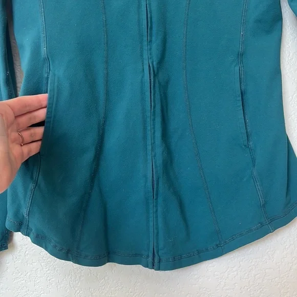 Beyond Yoga Curved Jacket Fitted Activewear Green size Medium - Picture 5 of 14